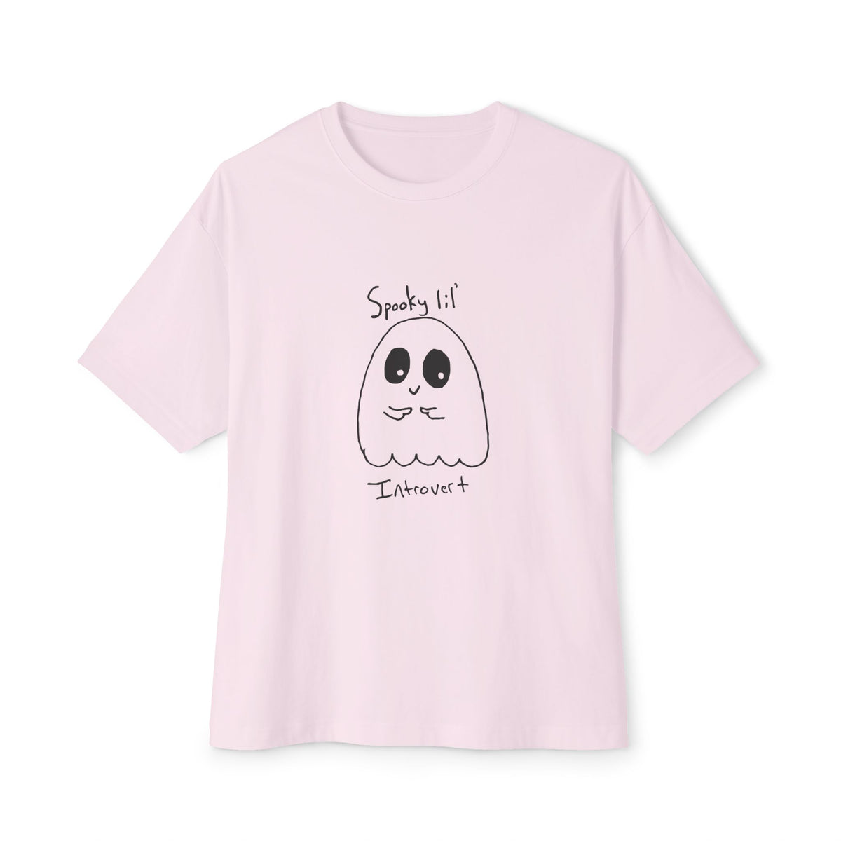 Spooky lil' Introvert - Oversized T-Shirt, Funny Halloween Design